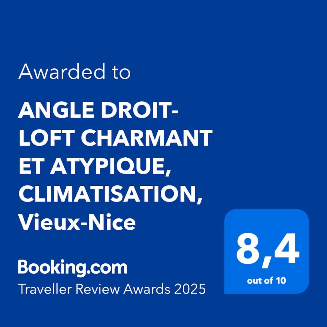 Angle Droit- Loft Charmant Et Atypique, Climatisation, Vieux-Nice Eksteriør bilde